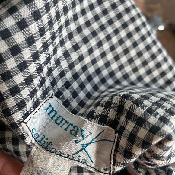 1960s Plaid Gingham Vintage Dress 2 Small - Picture 6 of 6